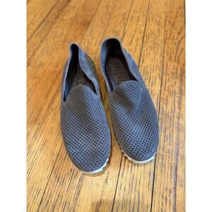 Pedro Garcia Shoes Womens Size 37 Suede Perforated Slip On Made In Spain Flats